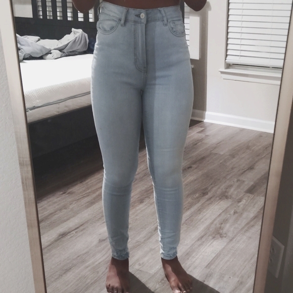 Forever 21 blue high waisted pants - Picture 1 of 5